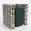 Gabionen-Mülltonnenverkleidung für 1 Tonne Stahl 110x100x120cm