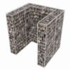 Gabionen-Mülltonnenverkleidung für 1 Tonne Stahl 110x100x120cm