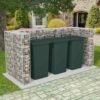 8718475521808_m_en_hd_1.jpg Gabionen-Mülltonnenverkleidung für 3 Tonnen Stahl 250x100x120cm