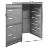 Mülltonnenbox für 1 Tonne 69x77,5x115 cm Edelstahl