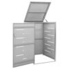 Mülltonnenbox für 1 Tonne 69x77,5x115 cm Edelstahl