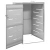 Mülltonnenbox für 1 Tonne 69x77,5x115 cm Edelstahl
