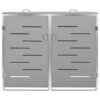 Mülltonnenbox für 2 Tonnen 138x77,5x115 cm Edelstahl