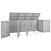 Mülltonnenbox für 4 Tonnen 276,5x77,5x115 cm Edelstahl