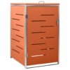 Mülltonnenbox für 1 Tonne 69x77,5x115 cm Edelstahl