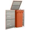 Mülltonnenbox für 1 Tonne 69x77,5x115 cm Edelstahl