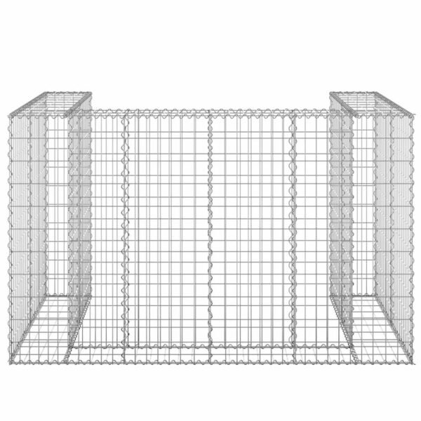 8720286764220_g_en_hd_1.jpg Gabionenwand für Mülltonnen Verzinkter Stahl 180x100x110 cm