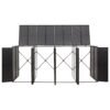 Mülltonnenbox für 4 Tonnen Schwarz 274x80x117 cm Poly Rattan