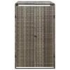 Mülltonnenbox für 1 Tonne Grau 70x80x117 cm Poly Rattan