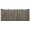 Mülltonnenbox für 4 Tonnen Grau 274x80x117 cm Poly Rattan