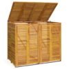 8720845745677_a_en_hd_1.jpg Mülltonnenbox für 2 Tonnen 140x89x117 cm Massivholz Akazie
