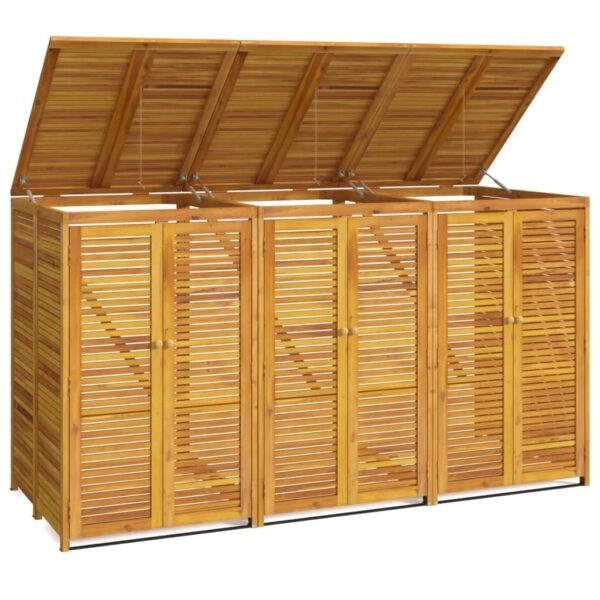 8720845745684_a_en_hd_1.jpg Mülltonnenbox für 3 Tonnen 210x89x117 cm Massivholz Akazie