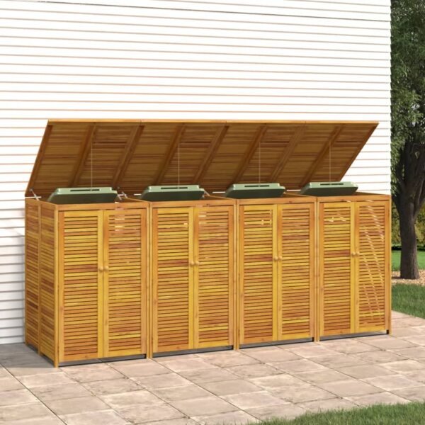 8720845745691_g_en_hd_2.jpg Mülltonnenbox für 4 Tonnen 280x89x117 cm Massivholz Akazie