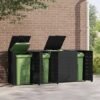 8721102611698_g_en_hd_1.jpg Mülltonnenbox für 4 Tonnen Schwarz 276x79x117 cm Stahl
