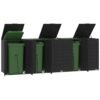 8721102611704_m_en_hd_1.jpg Mülltonnenbox für 5 Tonnen Schwarz 345x79x117 cm Stahl