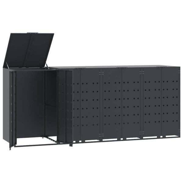 8721102611742_a_en_hd_1.jpg Mülltonnenbox für 4 Tonnen Anthrazit 276x79x117 cm Stahl