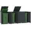 8721102611742_m_en_hd_1.jpg Mülltonnenbox für 4 Tonnen Anthrazit 276x79x117 cm Stahl