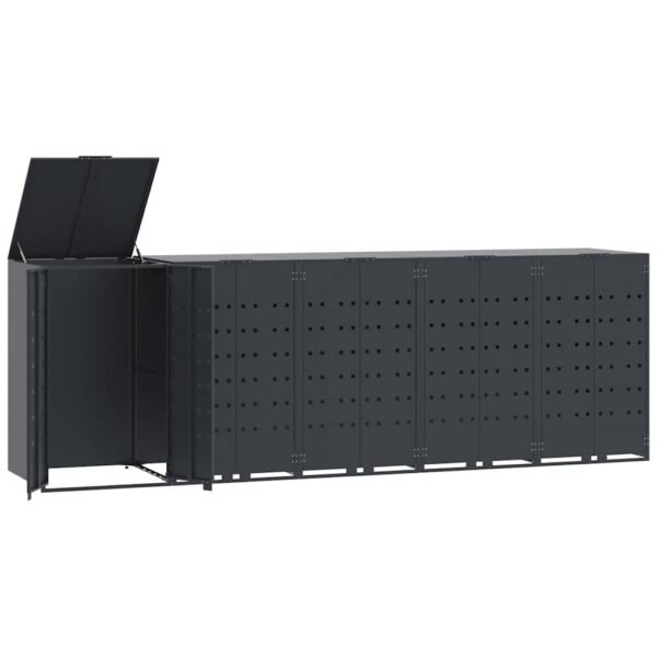 8721102611759_a_en_hd_1.jpg Mülltonnenbox für 5 Tonnen Anthrazit 345x79x117 cm Stahl