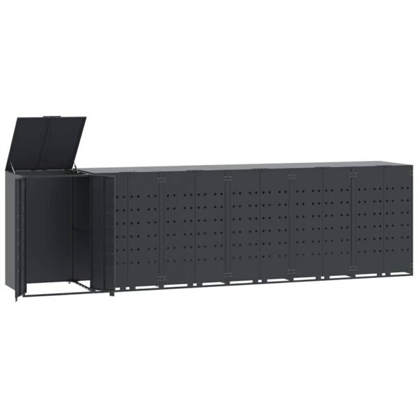8721102611766_a_en_hd_1.jpg Mülltonnenbox für 6 Tonnen Anthrazit 414x79x117 cm Stahl