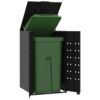 8721102636394_m_en_hd_1.jpg Mülltonnenbox für 1 Tonne Schwarz 69x79x117 cm Stahl