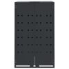 Mülltonnenbox für 1 Tonne Anthrazit 69x79x117 cm Stahl