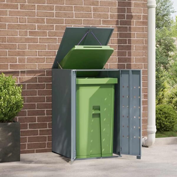 8721102636431_g_en_hd_1.jpg Mülltonnenbox für 1 Tonne Grau 69x79x117 cm Stahl