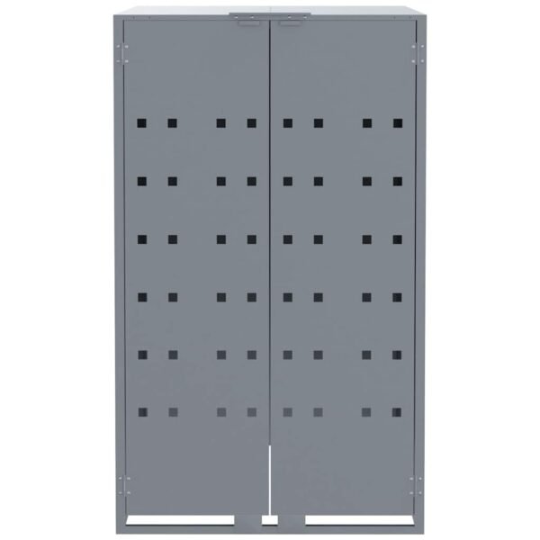 8721102636431_g_en_hd_2.jpg Mülltonnenbox für 1 Tonne Grau 69x79x117 cm Stahl