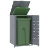 8721102636431_m_en_hd_1.jpg Mülltonnenbox für 1 Tonne Grau 69x79x117 cm Stahl