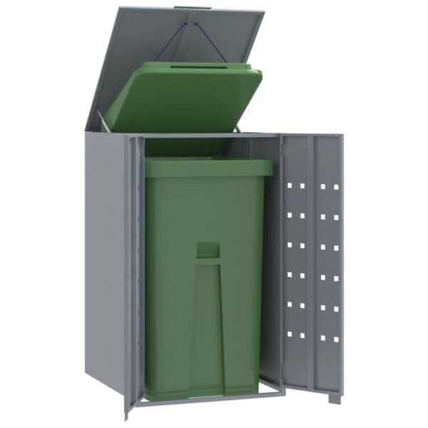 8721102636431_m_en_hd_1.jpg Mülltonnenbox für 1 Tonne Grau 69x79x117 cm Stahl