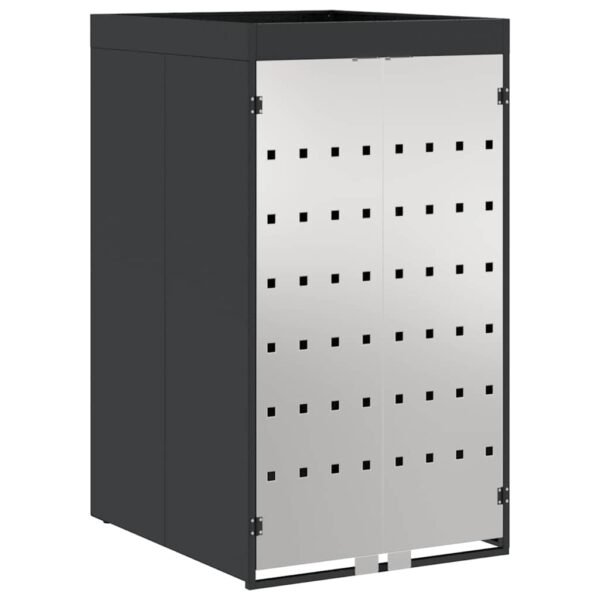 Mülltonnenlager mit Pflanzerdach für 240L Tonne Stahl Anthrazit