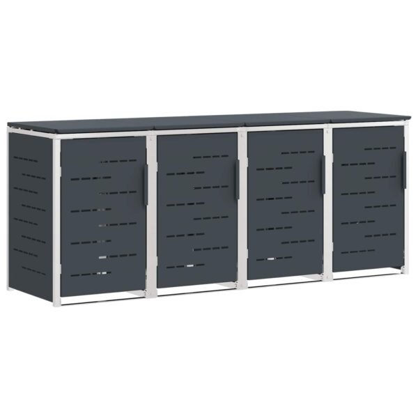8721364708457_wbg-an-m_en_px16_1.jpg Mülltonnenbox für 4 Tonnen 240L Edelstahl Anthrazit