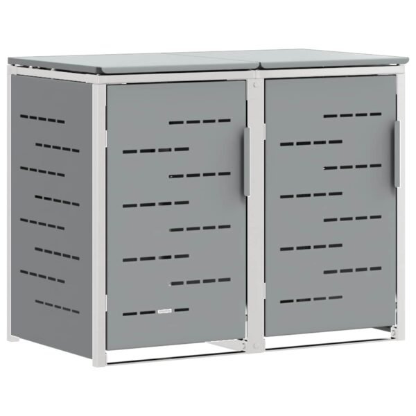 8721364708464_wbg-an-m_en_px16_1.jpg Mülltonnenbox für 2 Tonnen 240L Edelstahl Grau