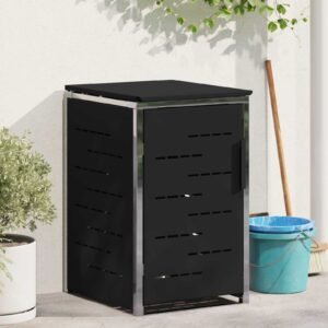 Mülltonnenbox für 1 Tonne 240L Schwarz