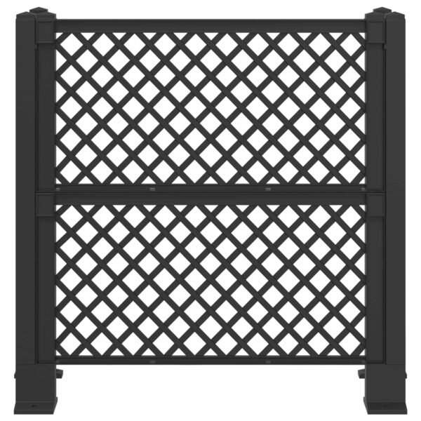 Mülltonnengitter Anthrazit 123 x 47 x 114 cm PP