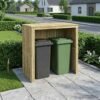 Mülltonnenbox Imprägniertes Kiefernholz