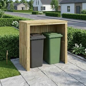 Mülltonnenbox Imprägniertes Kiefernholz