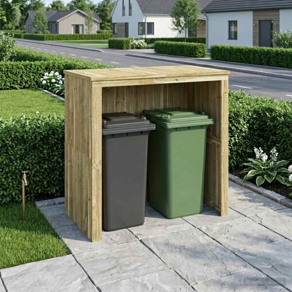 Mülltonnenbox Imprägniertes Kiefernholz