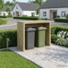 Mülltonnenbox Imprägniertes Kiefernholz