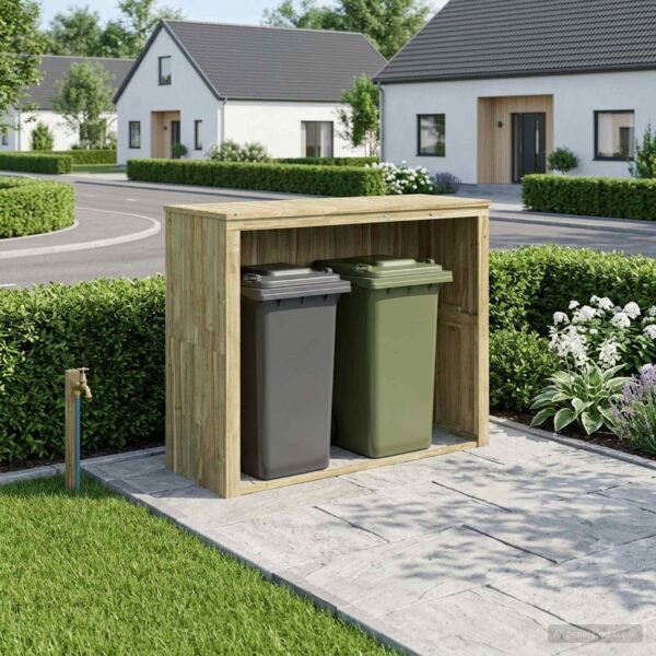 Mülltonnenbox Imprägniertes Kiefernholz