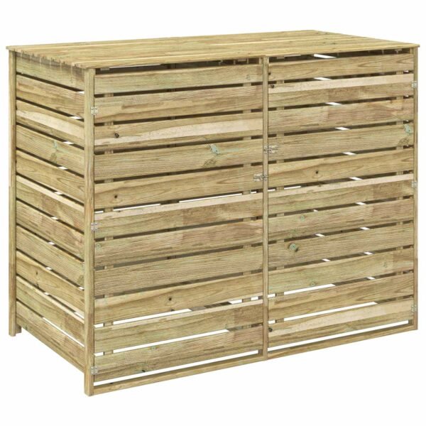 Mülltonnenbox für 2 Tonnen 240 L Imprägniertes Kiefernholz